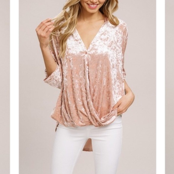 ✨NEW✨Velvet Soft Gathered Top - Picture 8 of 8